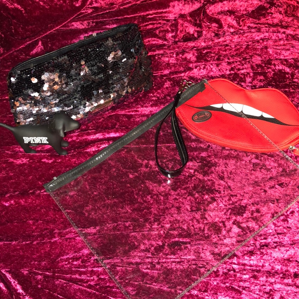 3 makeup case. Steve Madden, Victoria secret ,NYX